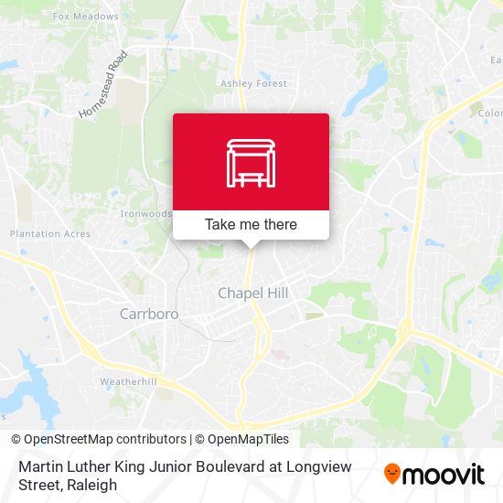 Martin Luther King Junior Boulevard at Longview Street map