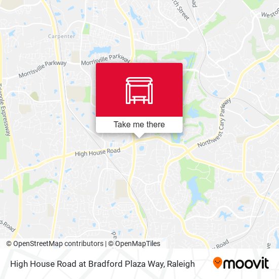 Mapa de High House Road at Bradford Plaza Way
