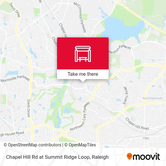 Chapel Hill Rd at Summit Ridge Loop map