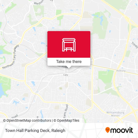 Town Hall Parking Deck map