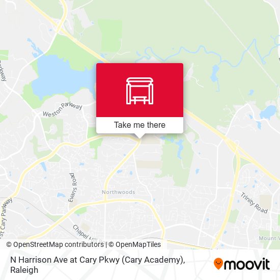 Mapa de N Harrison Ave at Cary Pkwy (Cary Academy)