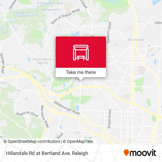 Mapa de Hillandale Rd at Bertland Ave