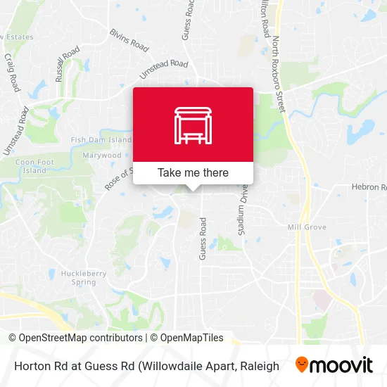 Horton Rd at Guess Rd map