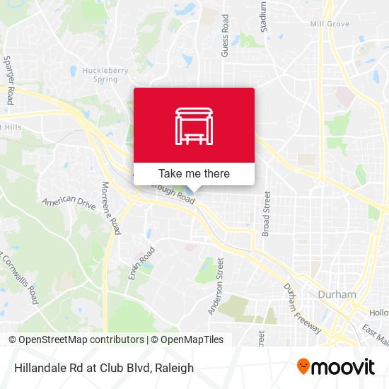 Hillandale Rd at Club Blvd map