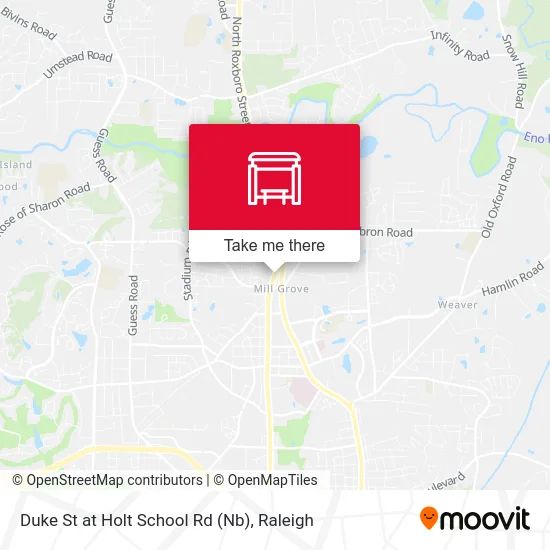 Duke St at Holt School Rd (Nb) map