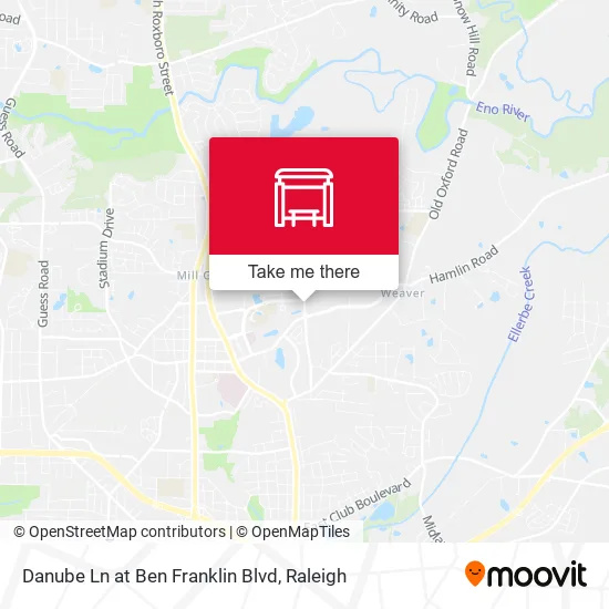 Danube Ln at Ben Franklin Blvd map