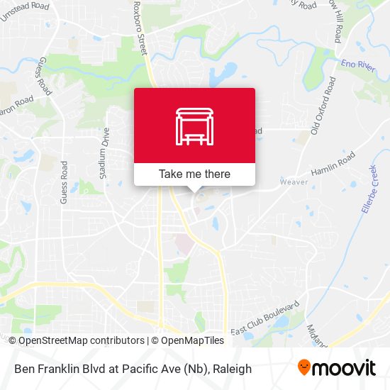Ben Franklin Blvd at Pacific Ave (Nb) map