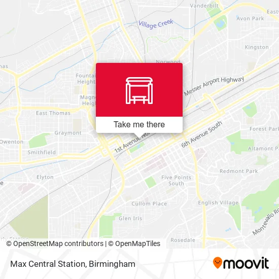 Mapa de Max Central Station