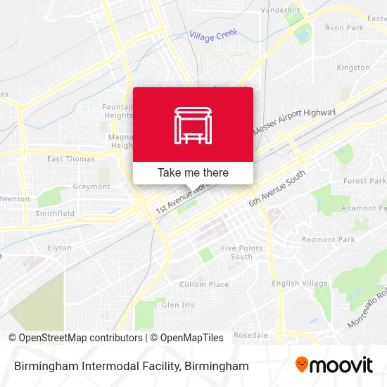 Birmingham Intermodal Facility map
