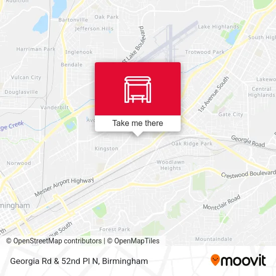 Mapa de Georgia Rd & 52nd Pl N
