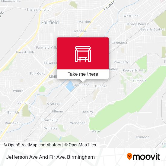 Jefferson Ave And Fir Ave map