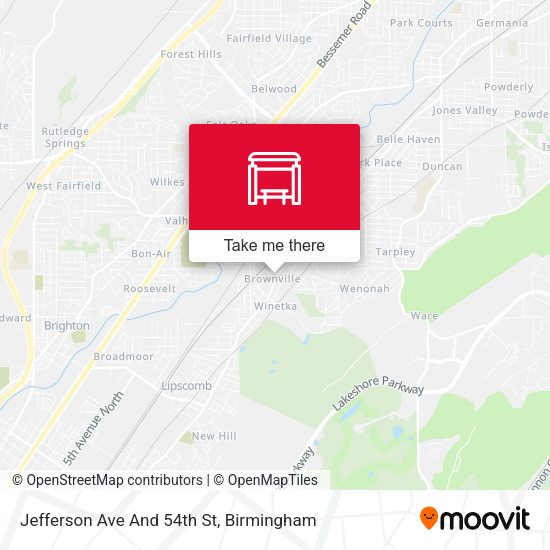 Mapa de Jefferson Ave And 54th St
