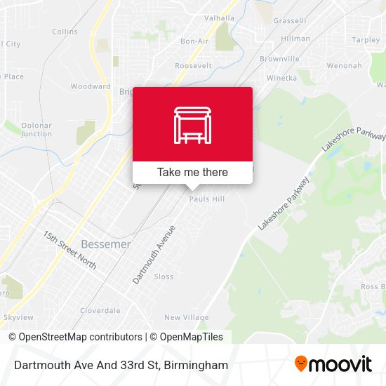 Dartmouth Ave And 33rd St map