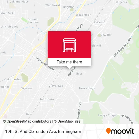 Mapa de 19th St And Clarendon Ave