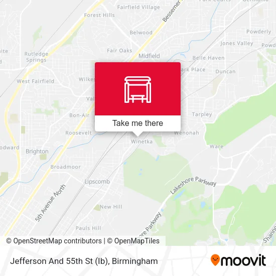 Mapa de Jefferson And 55th St (Ib)