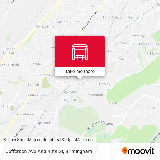 Mapa de Jefferson Ave And 48th St