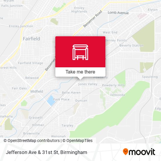 Jefferson Ave & 31st St map