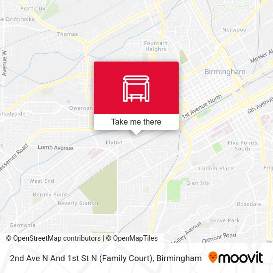 2nd Ave N And 1st St N (Family Court) map