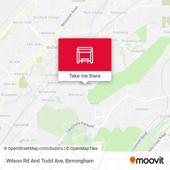 Mapa de Wilson Rd And Todd Ave
