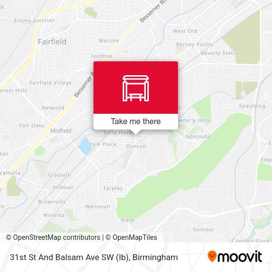 31st St And Balsam Ave SW (Ib) map