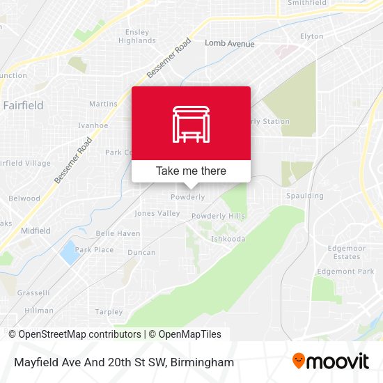 Mayfield Ave And 20th St SW map