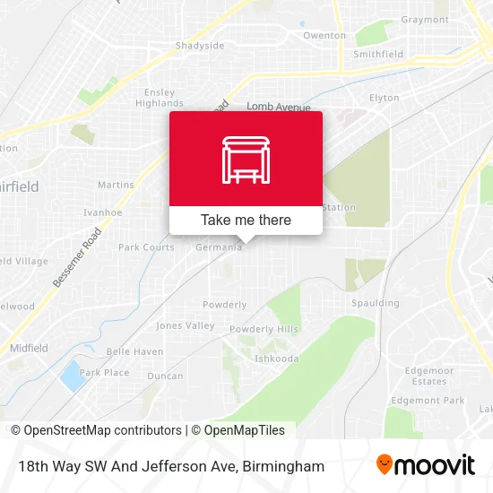 Mapa de 18th Way SW And Jefferson Ave