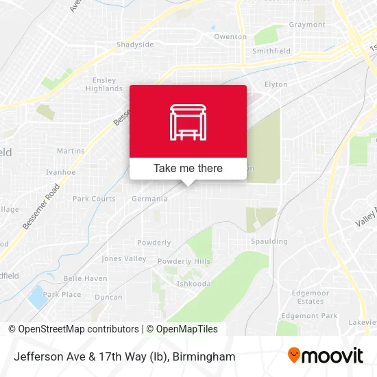 Mapa de Jefferson Ave & 17th Way (Ib)