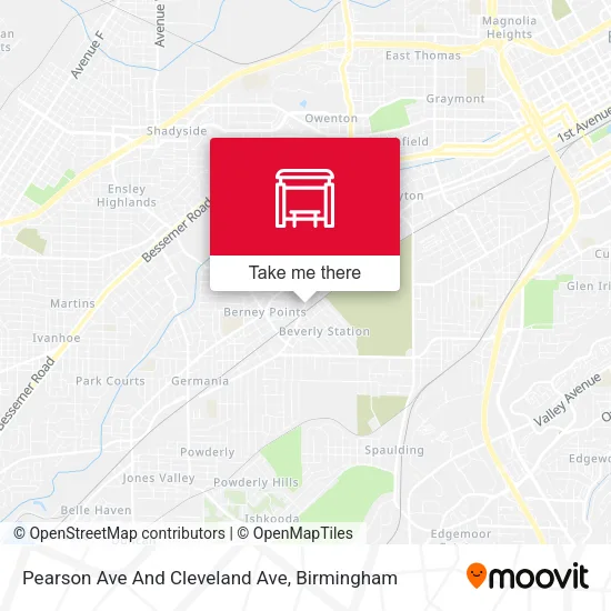 Mapa de Pearson Ave And Cleveland Ave