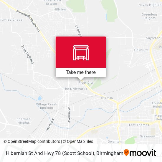 Mapa de Hibernian St And Hwy 78 (Scott School)