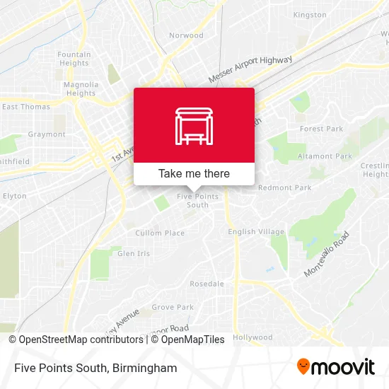 Five Points South map