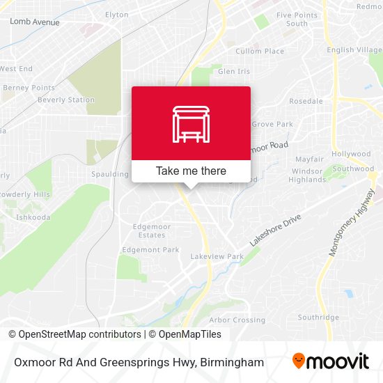 Mapa de Oxmoor Rd  And Greensprings Hwy