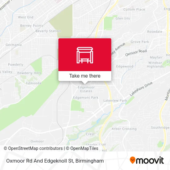 Mapa de Oxmoor Rd And Edgeknoll St