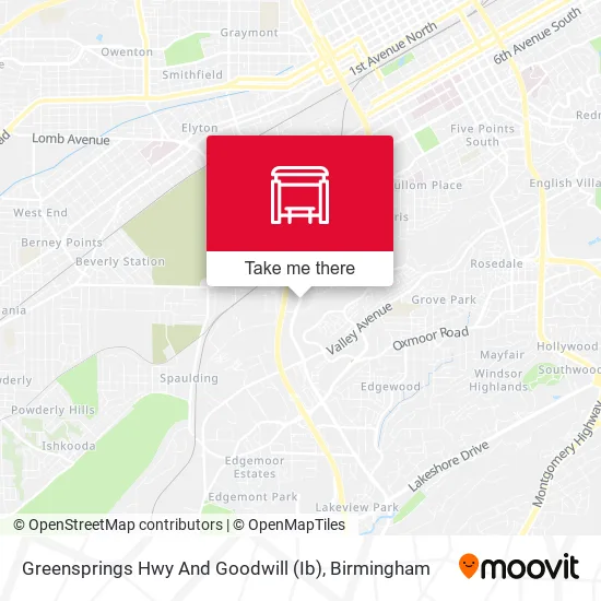 Mapa de Greensprings Hwy And Goodwill (Ib)