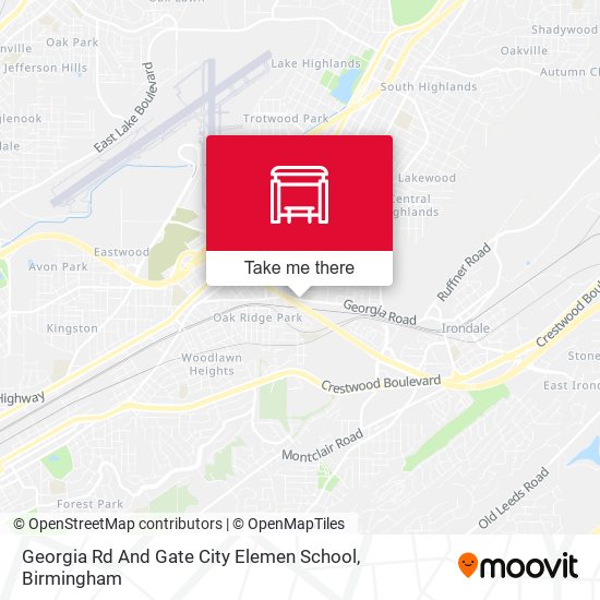 Georgia Rd And Gate City Elemen School map