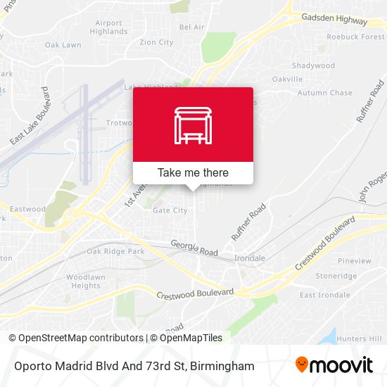 Oporto Madrid Blvd And 73rd St map