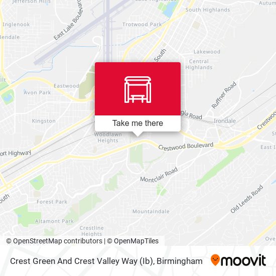 Crest Green And Crest Valley Way (Ib) map