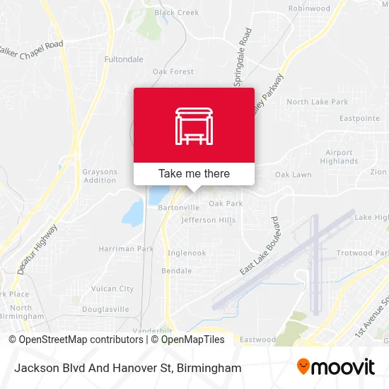 Jackson Blvd And Hanover St map