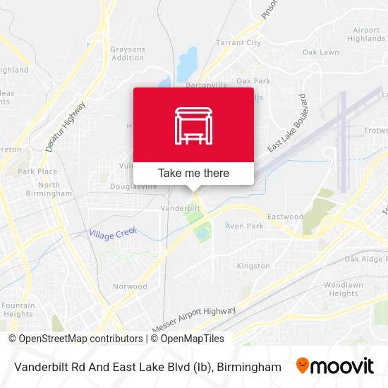 Mapa de Vanderbilt Rd And East Lake Blvd (Ib)