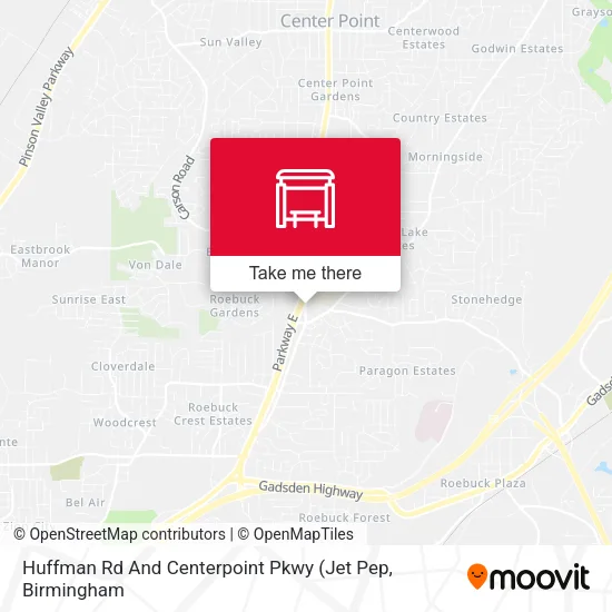 Mapa de Huffman Rd And Centerpoint Pkwy