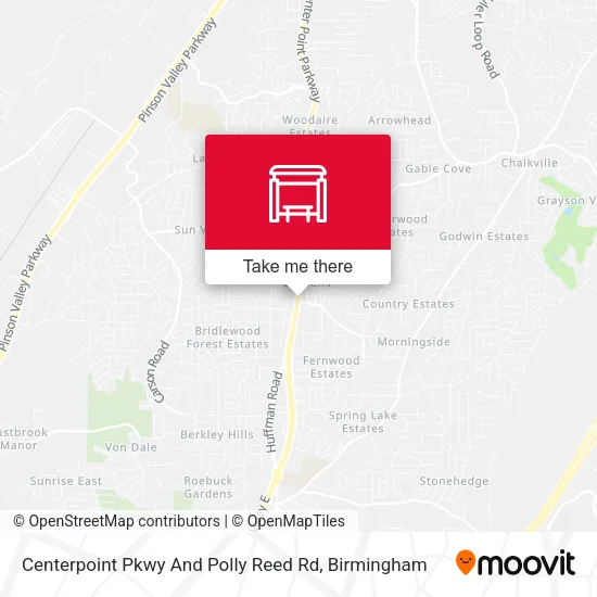 Mapa de Centerpoint Pkwy And Polly Reed Rd