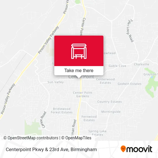 Mapa de Centerpoint Pkwy & 23rd Ave