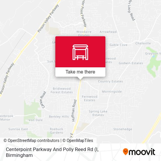 Centerpoint Parkway And Polly Reed Rd map