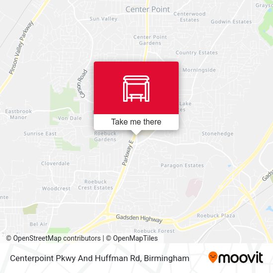 Centerpoint Pkwy And Huffman Rd map