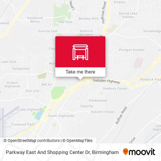 Parkway East And Shopping Center Dr map