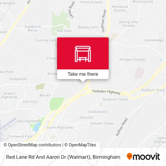 Mapa de Red Lane Rd And Aaron Dr (Walmart)