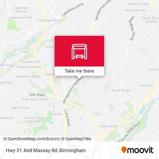 Hwy 31 And Massey Rd map