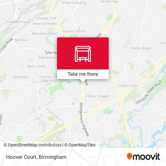 Hoover Court map