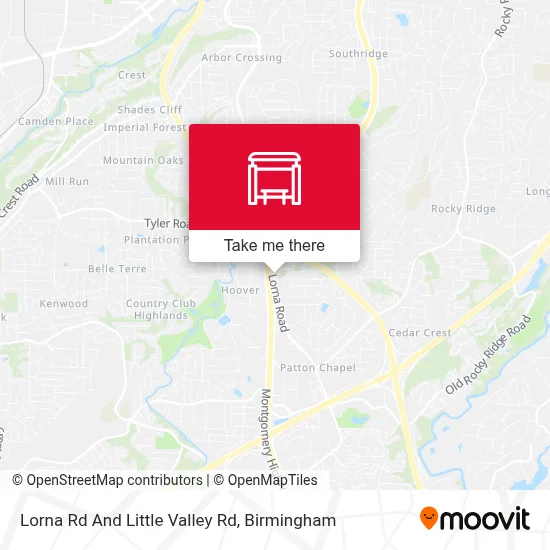 Lorna Rd And Little Valley Rd map