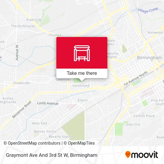 Mapa de Graymont Ave And 3rd St W