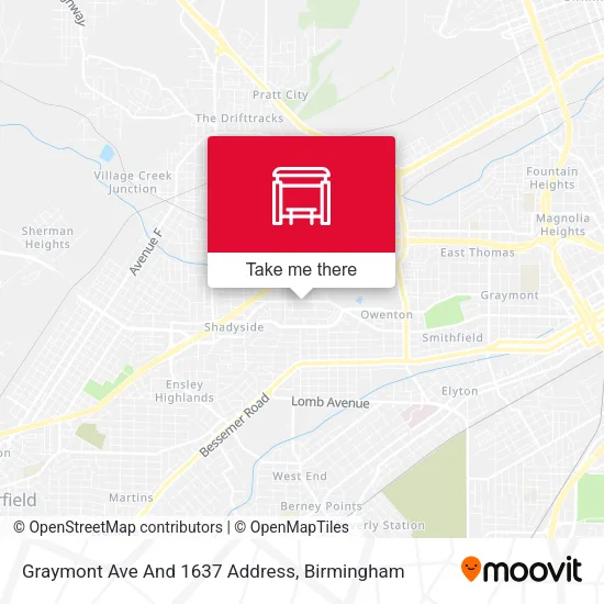 Mapa de Graymont Ave And 1637 Address